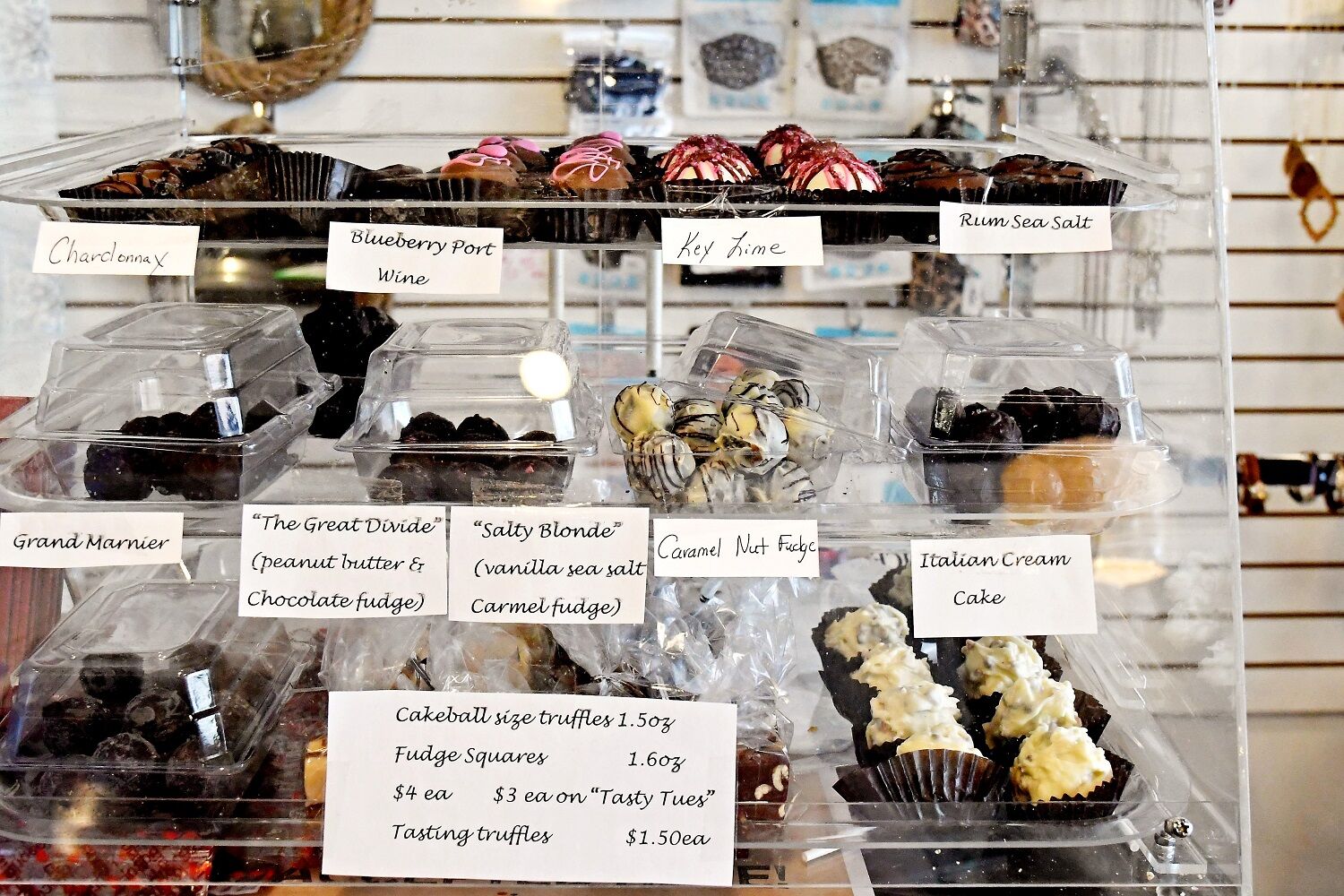 Chocolates at Blossom & Bride Boutique